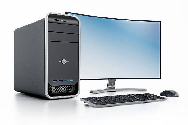 Desktop computer and monitor